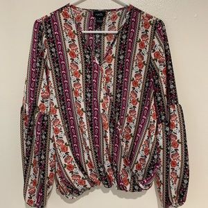 Flowy stretchy top